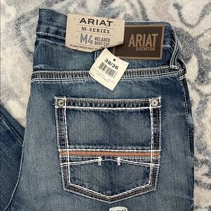 Ariat M4 Boot Cut Jeans in Blue Denim